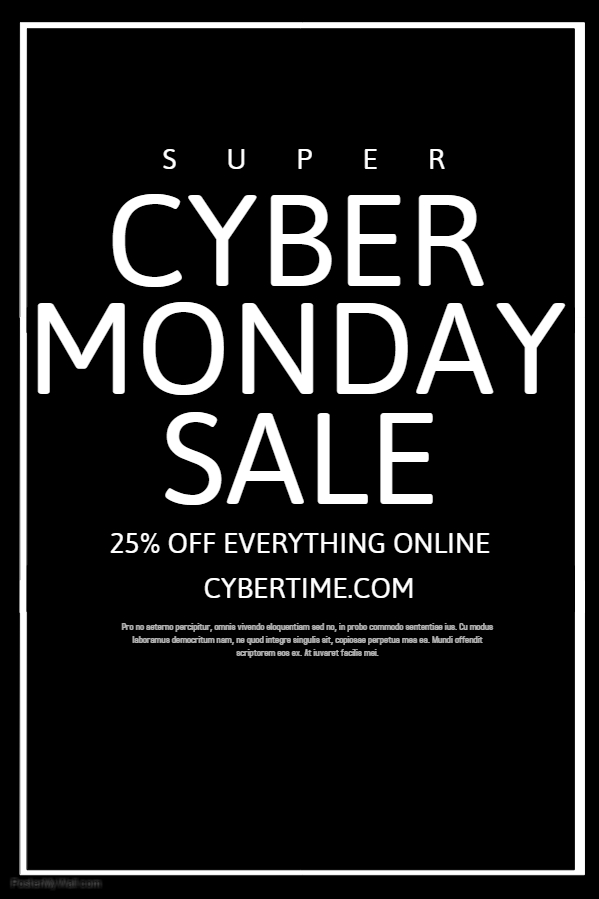 Cyber Monday Sale Flyer Template 