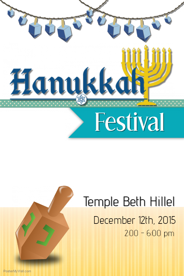 Hanukkah Poster Template 2