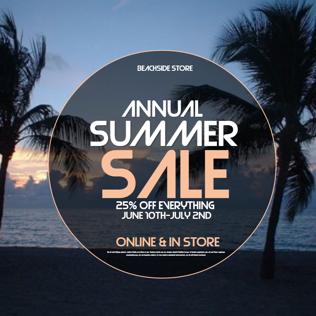 Summer Sale Instagram Post