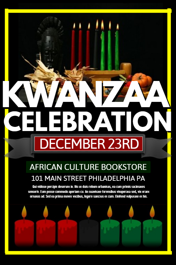 Kwanzaa Celebration Poster Template