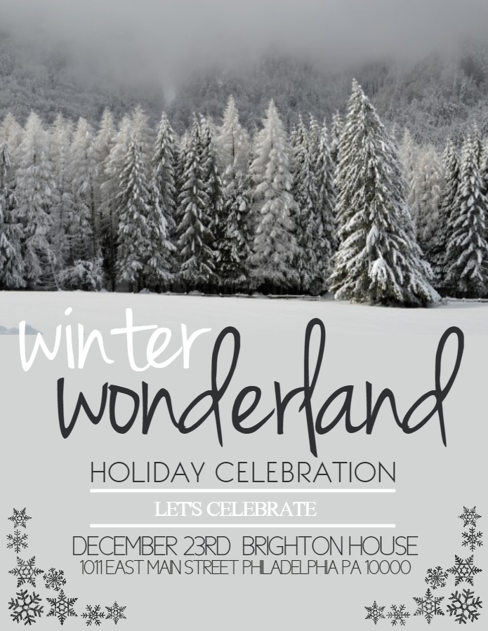 Winter Wonderland Poster Template