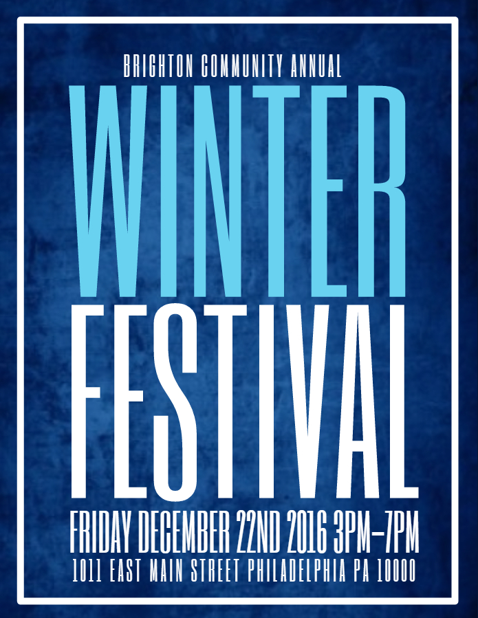Winter Festival Poster Template