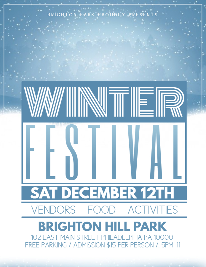 Winter Poster Template