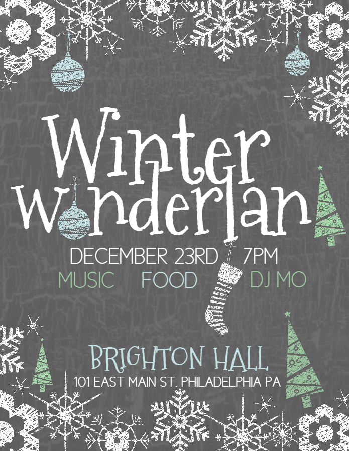 Winter Wonderland Poster Template