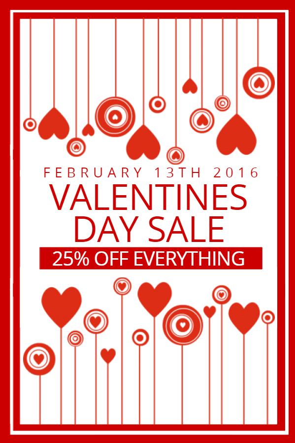 Valentine's Sale Poster