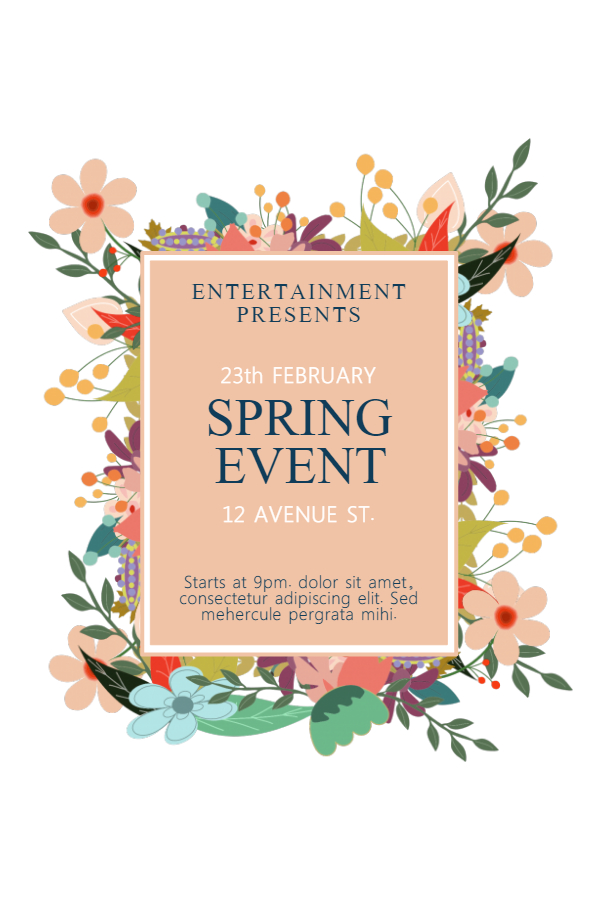 Spring Event Flyer Template