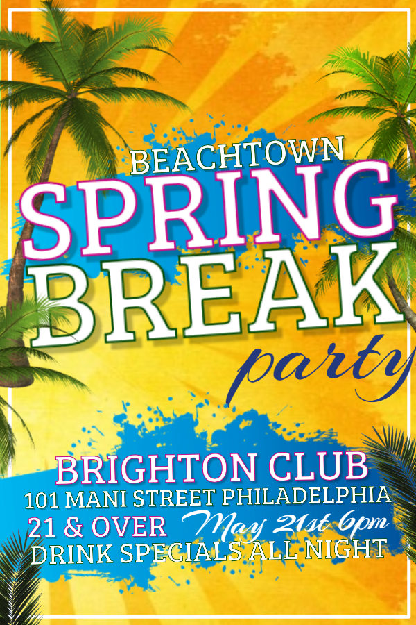 Spring Break Flyer Template