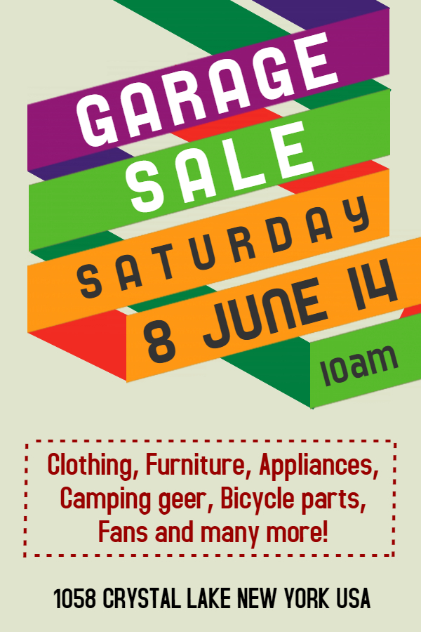 Garage Sale Flyer