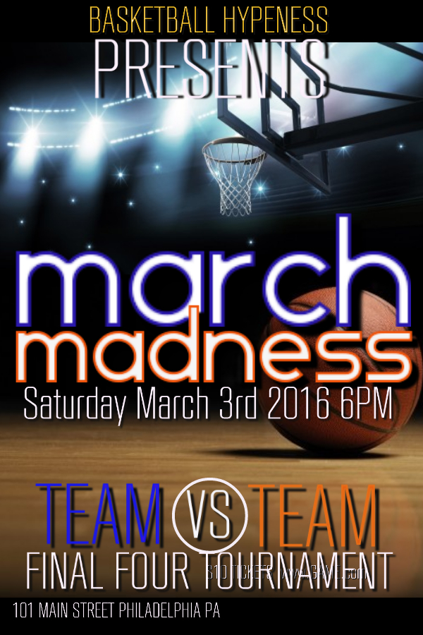 March Madness Poster Template
