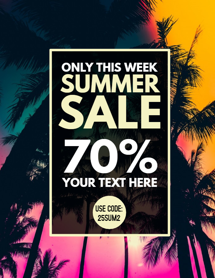 Summer sale flyer