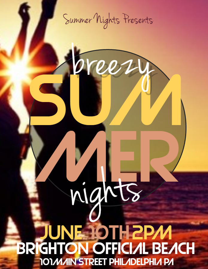 Summer party flyer