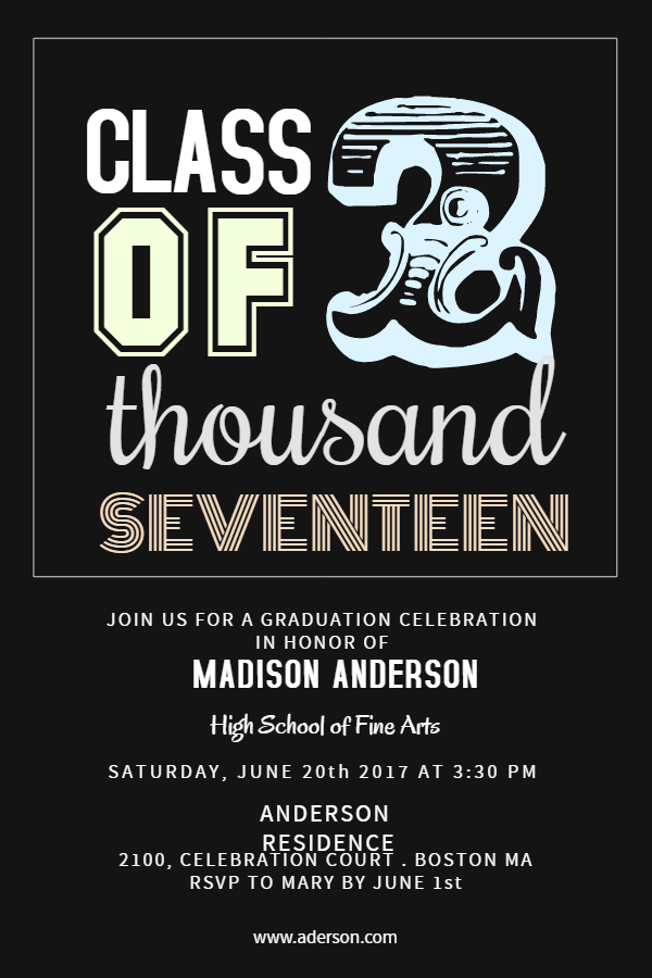 grad celebration poster