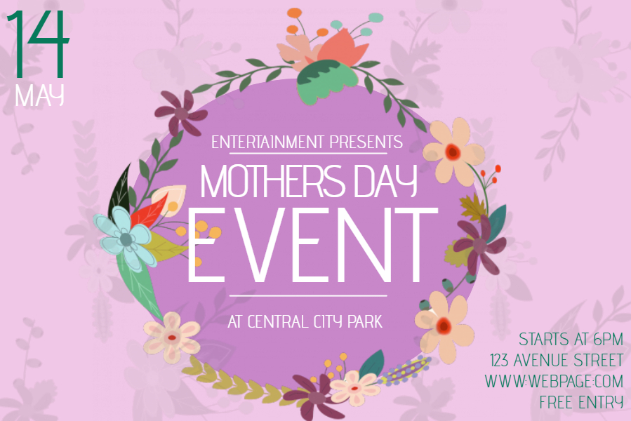 Mother's Day event social media template
