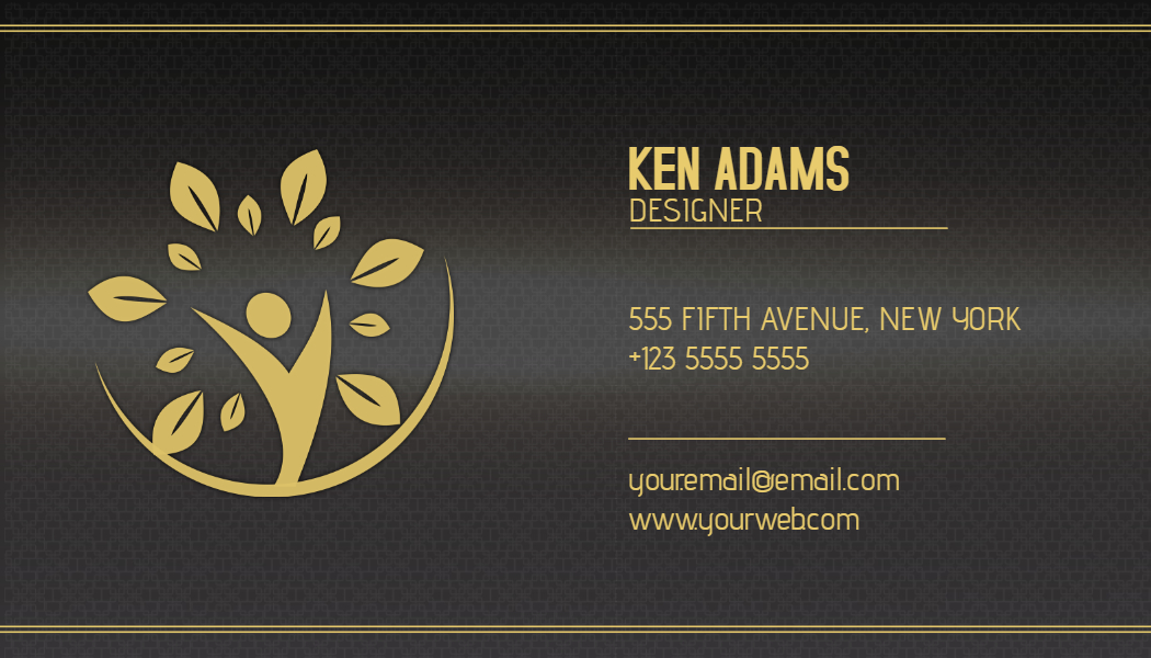 Glossy business card template