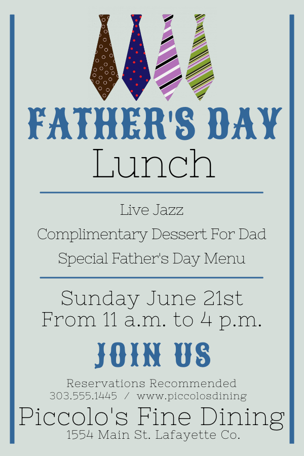 Father's Day lunch