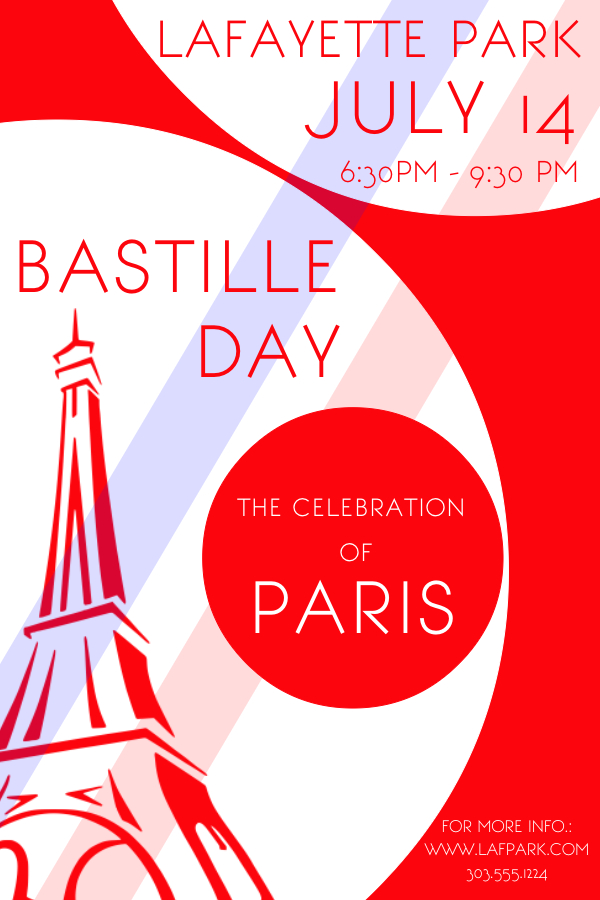 Bastille Day Poster Template