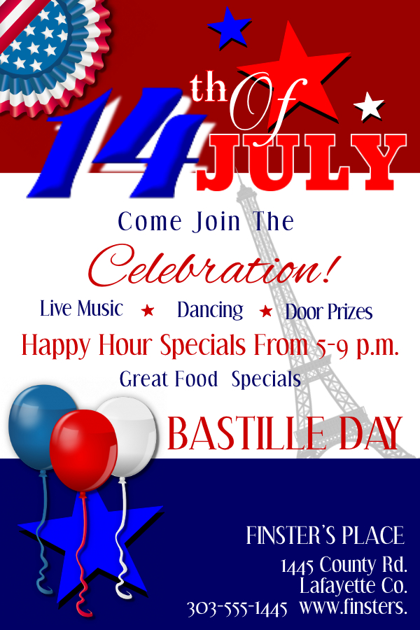 Bastille Day Poster Template 