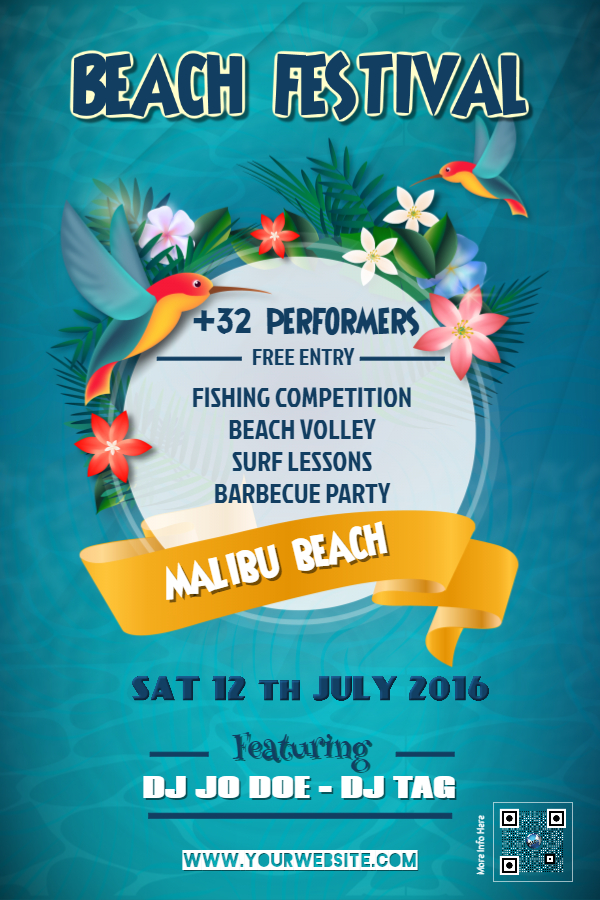 Beach Festival Flyer