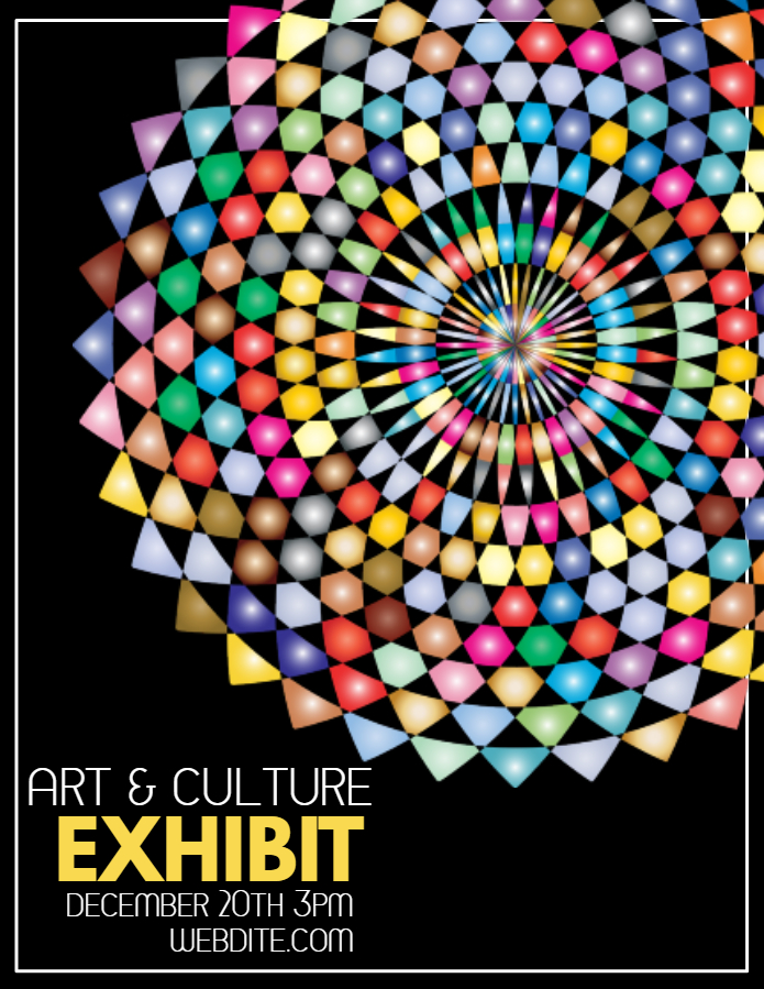 Art exhibit poster template