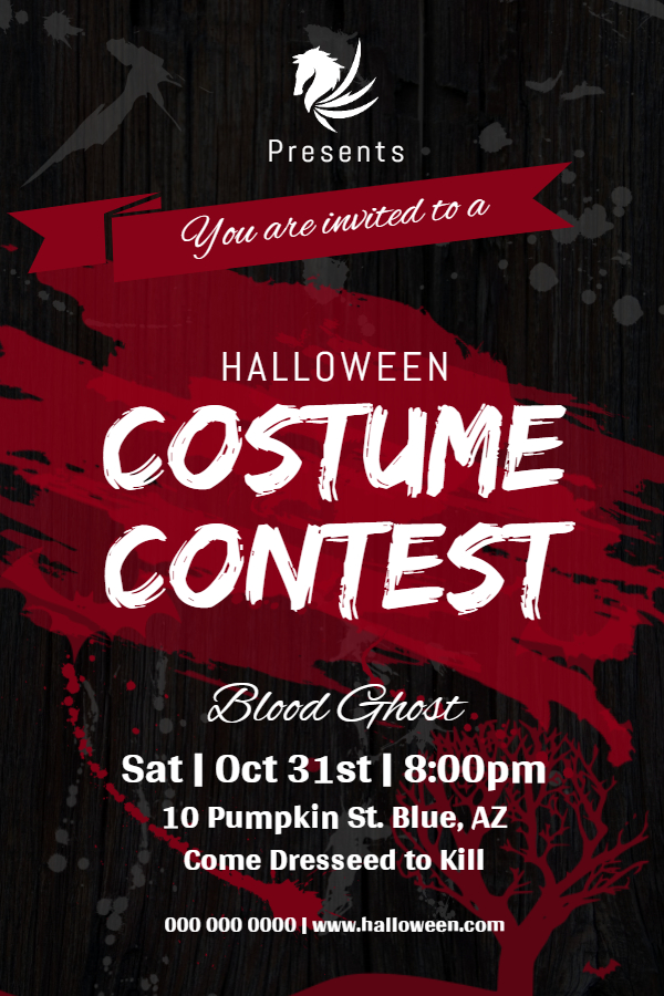 Costume party flyer