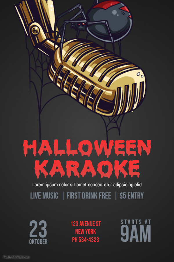 Halloween Karaoke poster