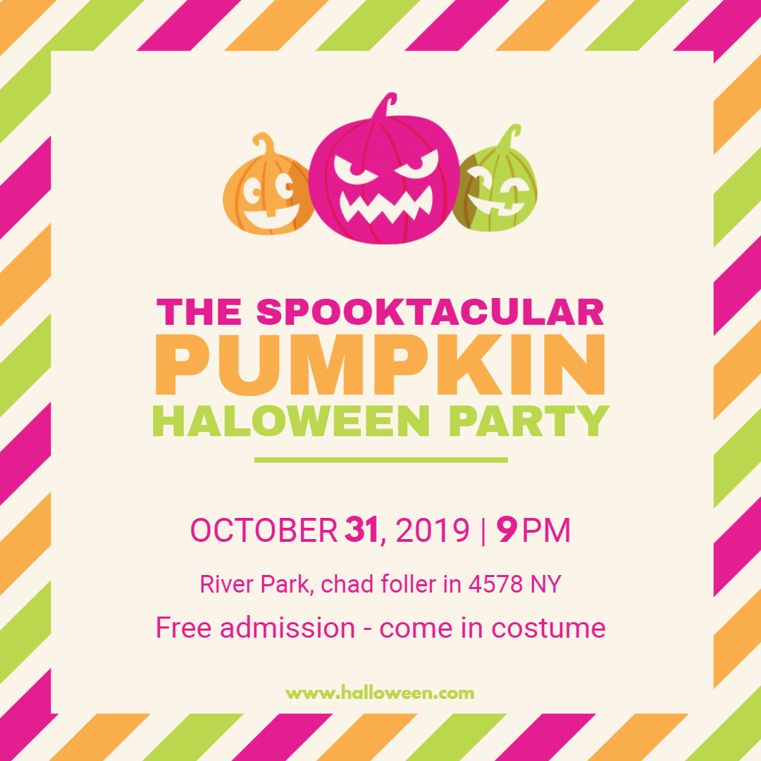 Halloween Pumpkin Party Poster