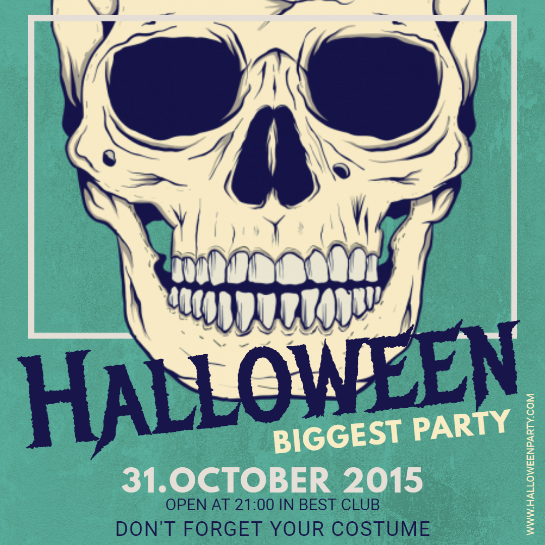 Spooky party advert