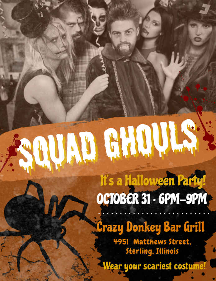 Halloween party flyer