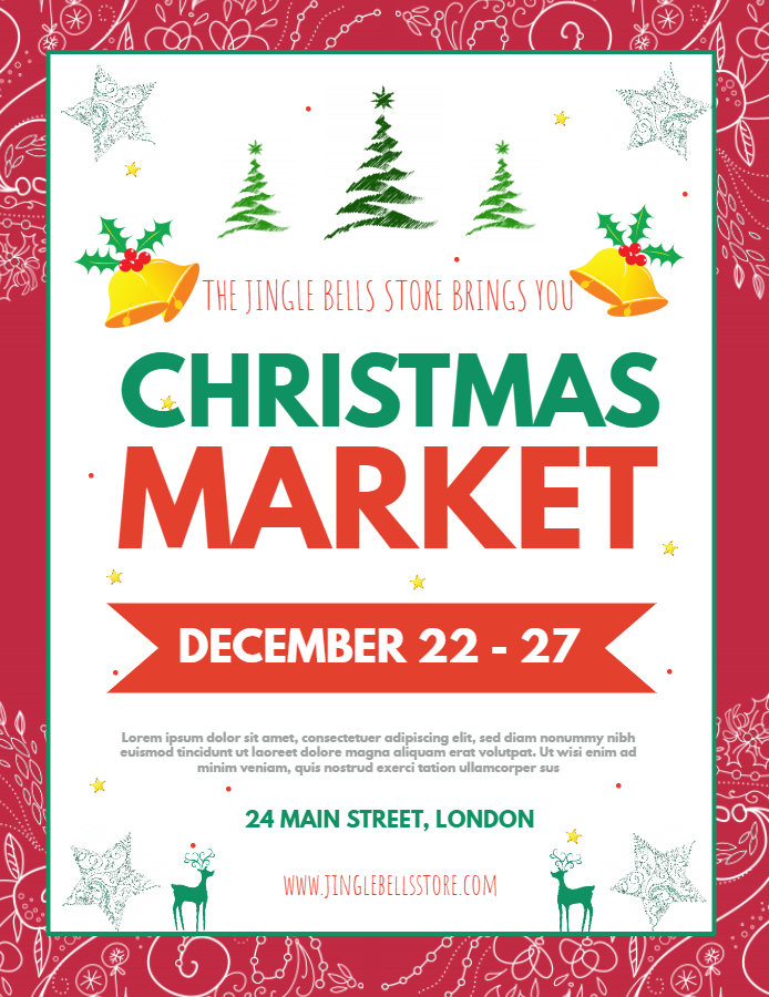 Christmas market flyer