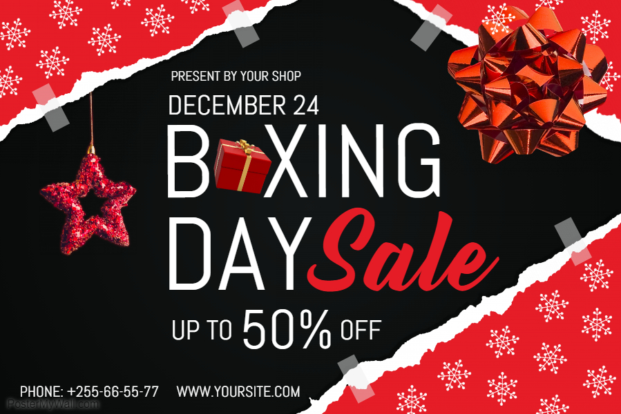 Boxing Day Retail Poster