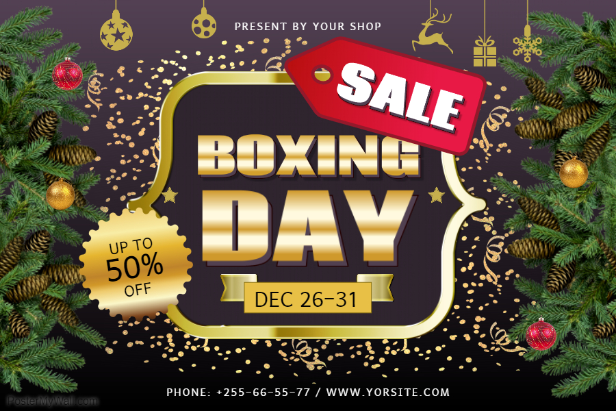 Boxing Day Retail Poster