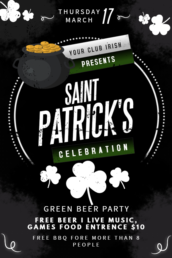 St Patrick's flyer