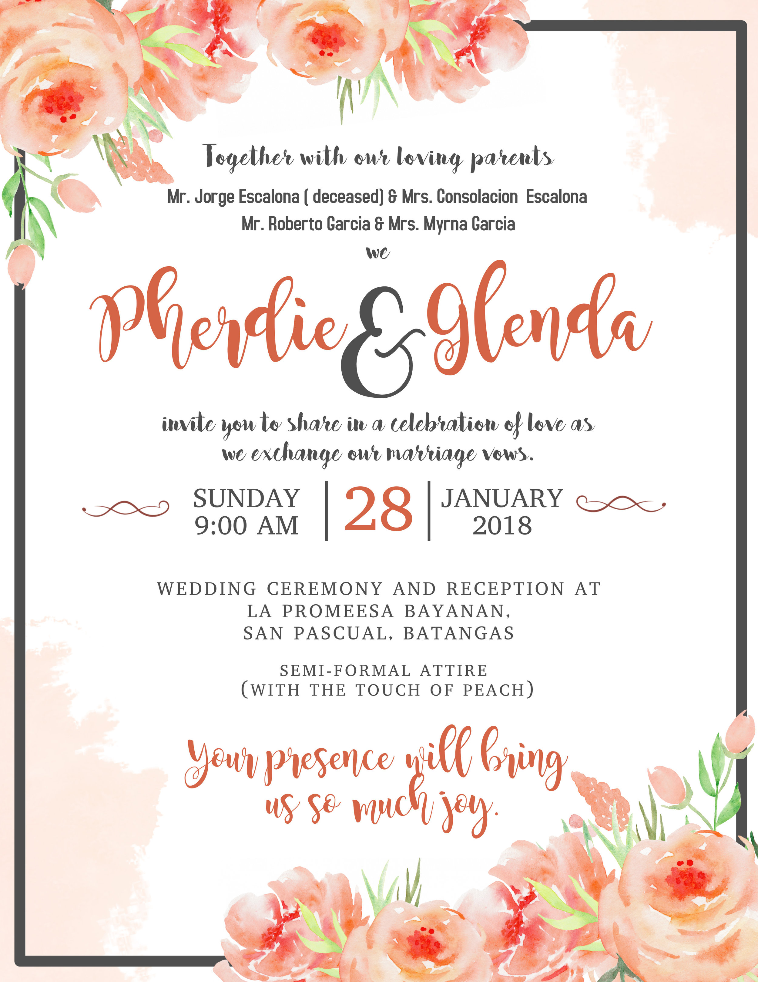 Wedding Save the date flyer