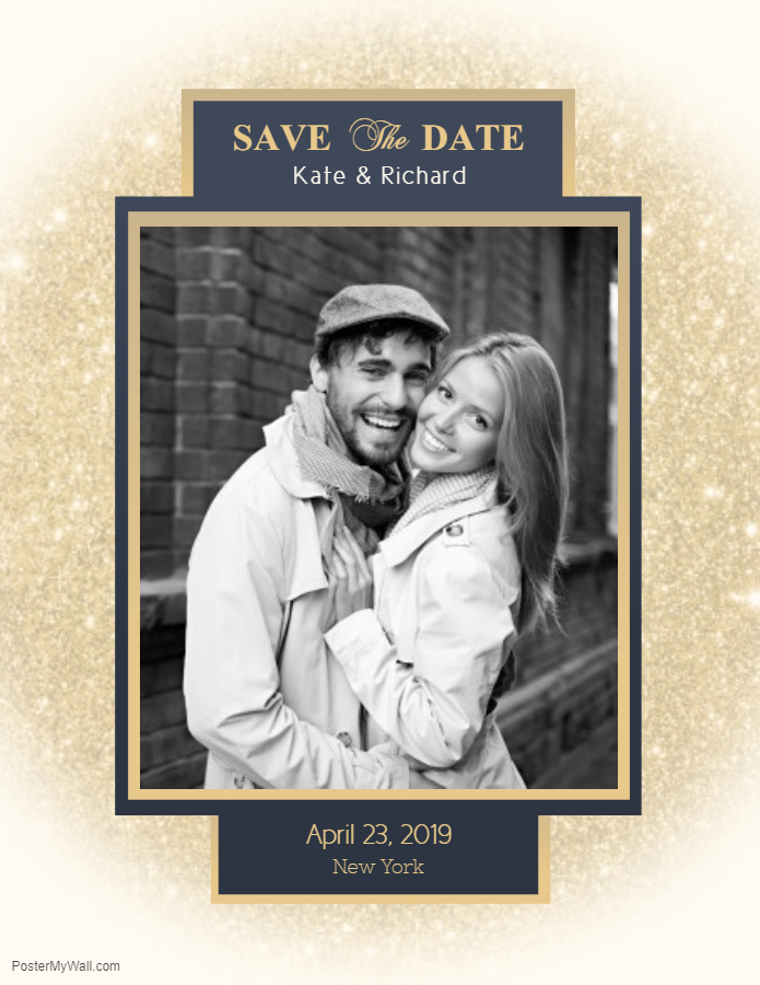 Save the date invitation picture