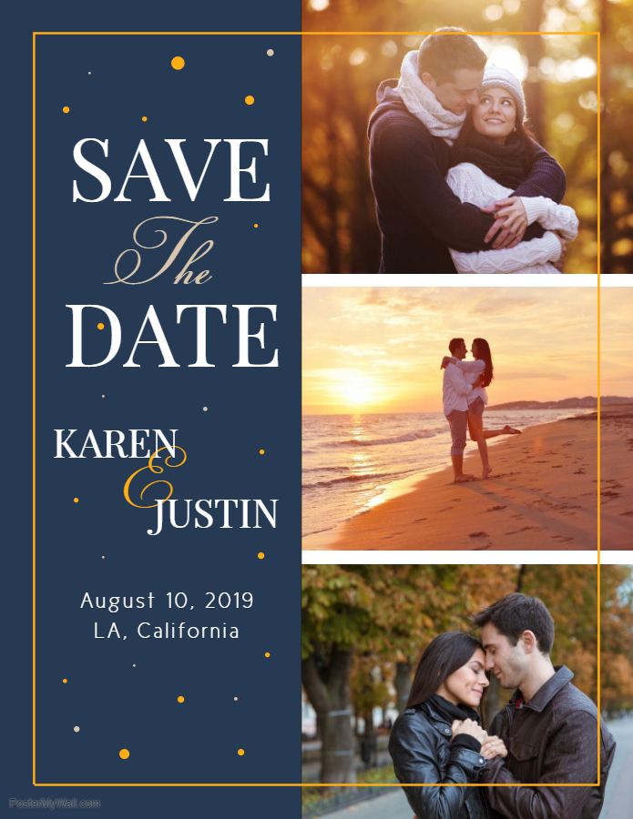 Save the date invitation