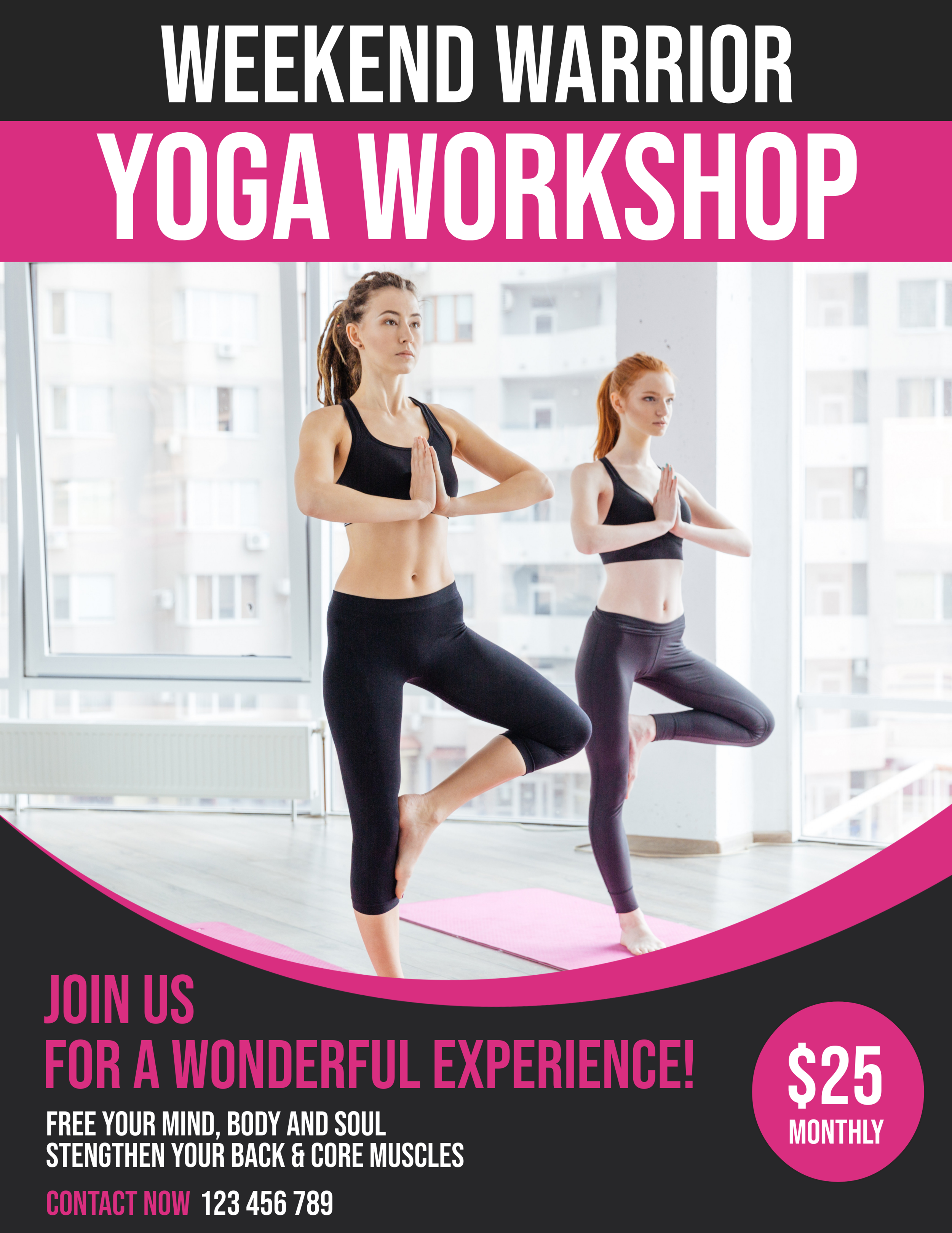Yoga workshop poster