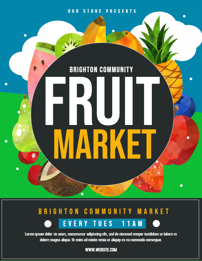 Fruit Market free flyer 