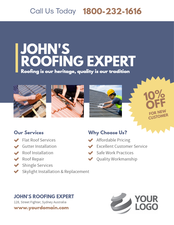 Roofing Expert Free flyer