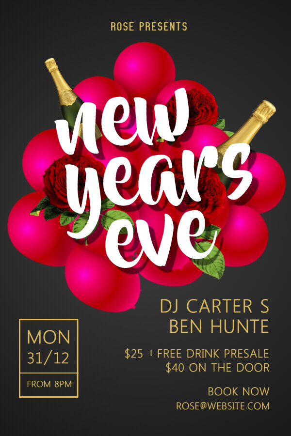 New Year's party Flyer