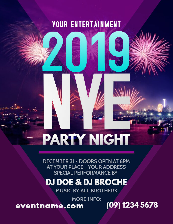 New Year Party flyer