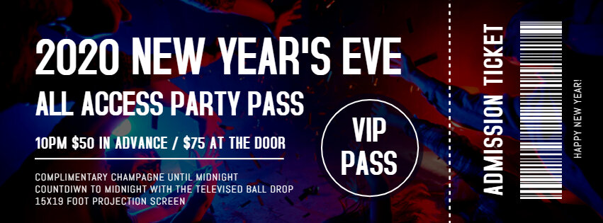 2020 New Year Party ticket 