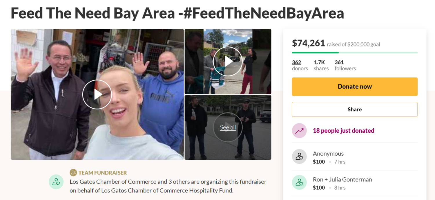 The local restaurants and businesses got together to do what they could to support the community - it is heartwarming to see what we can do for each other.