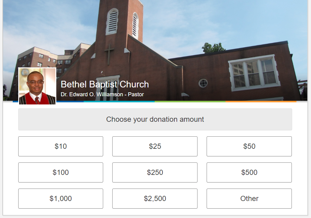 In addition to technology around communication - churches are quickly making the transition to let their members support them virtually - even being able to connect to the specific ministries.