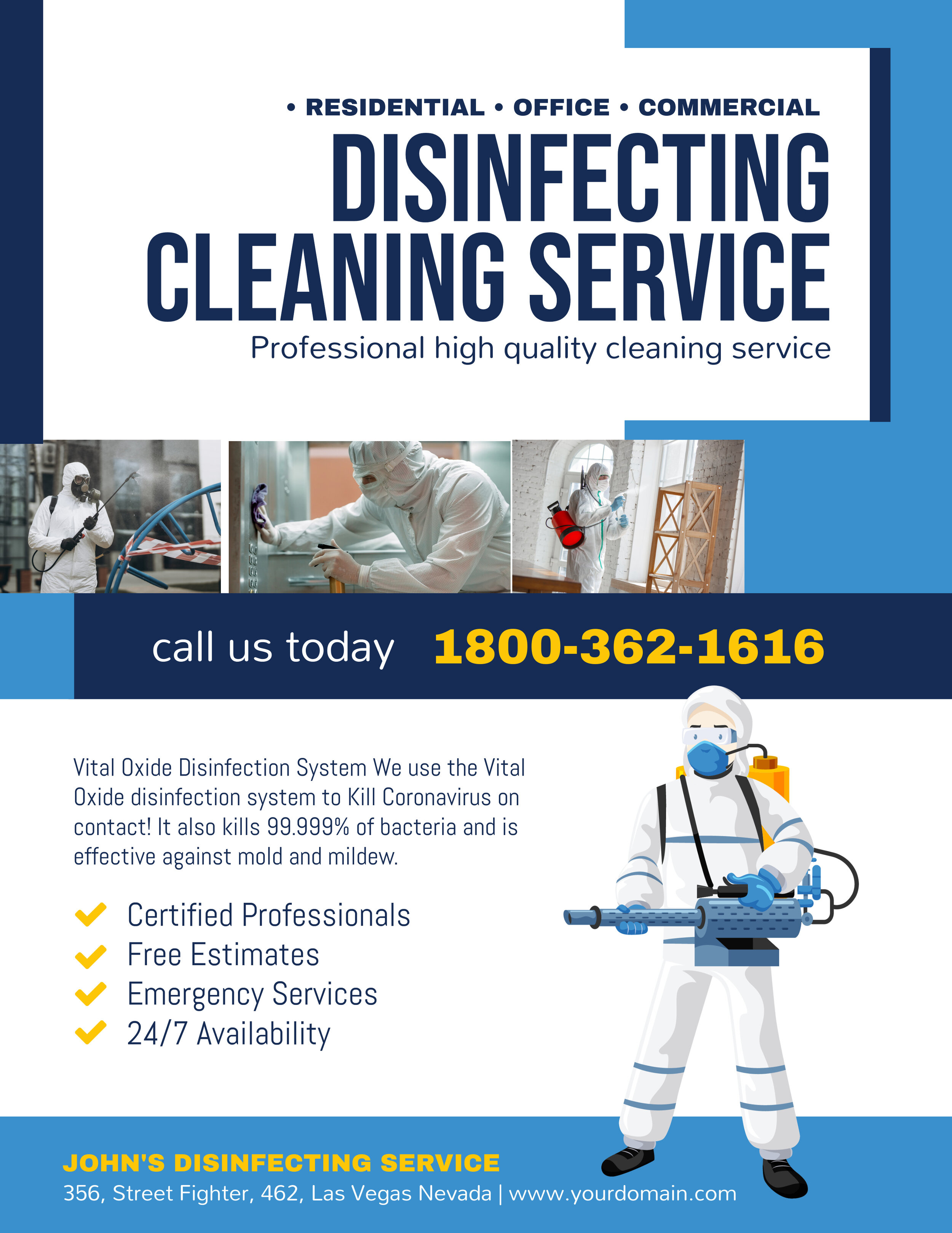 Professional cleaning service flyer
