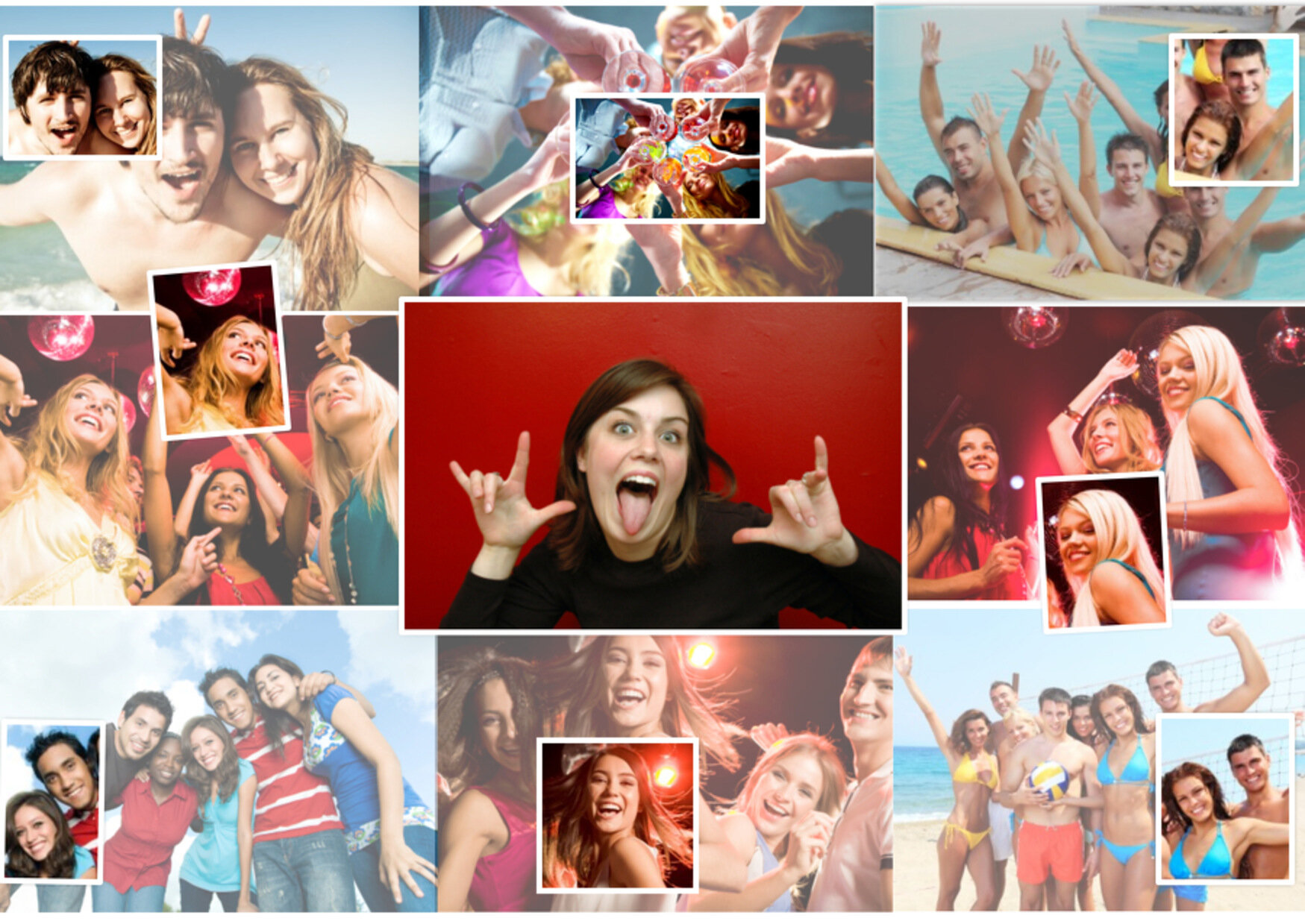 Friends collage