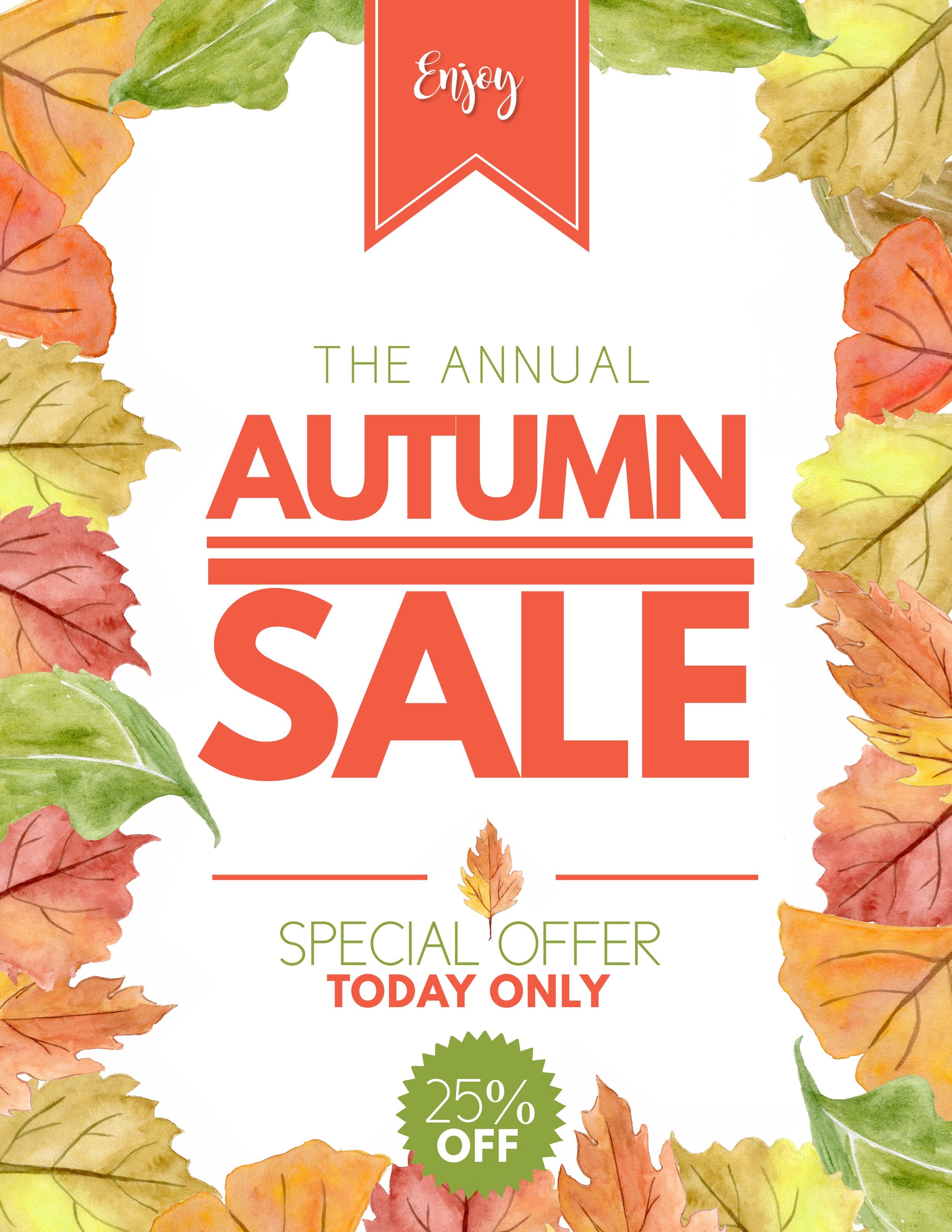 Autumn Sale Advertisement Pamphlet