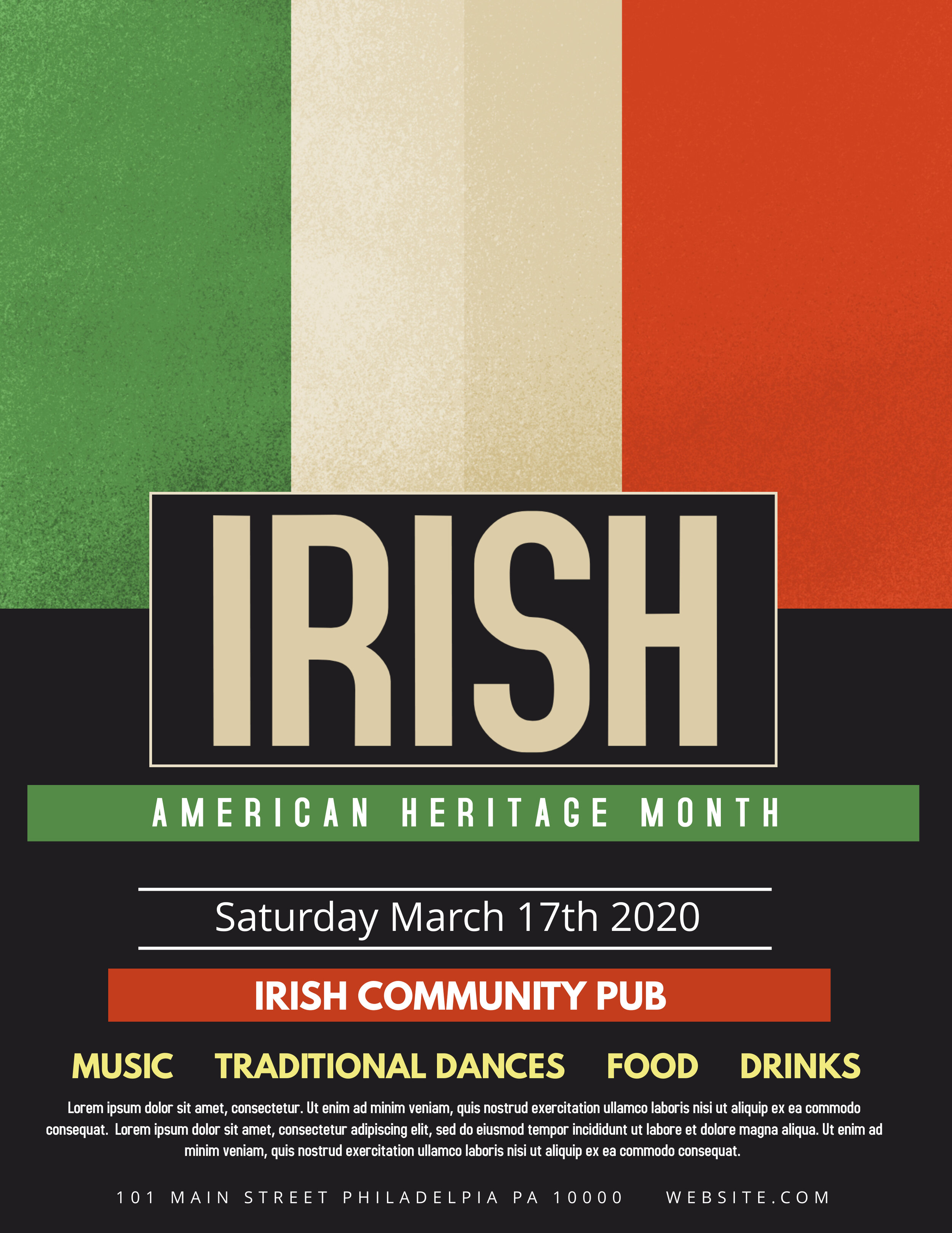 Irish heritage flyer