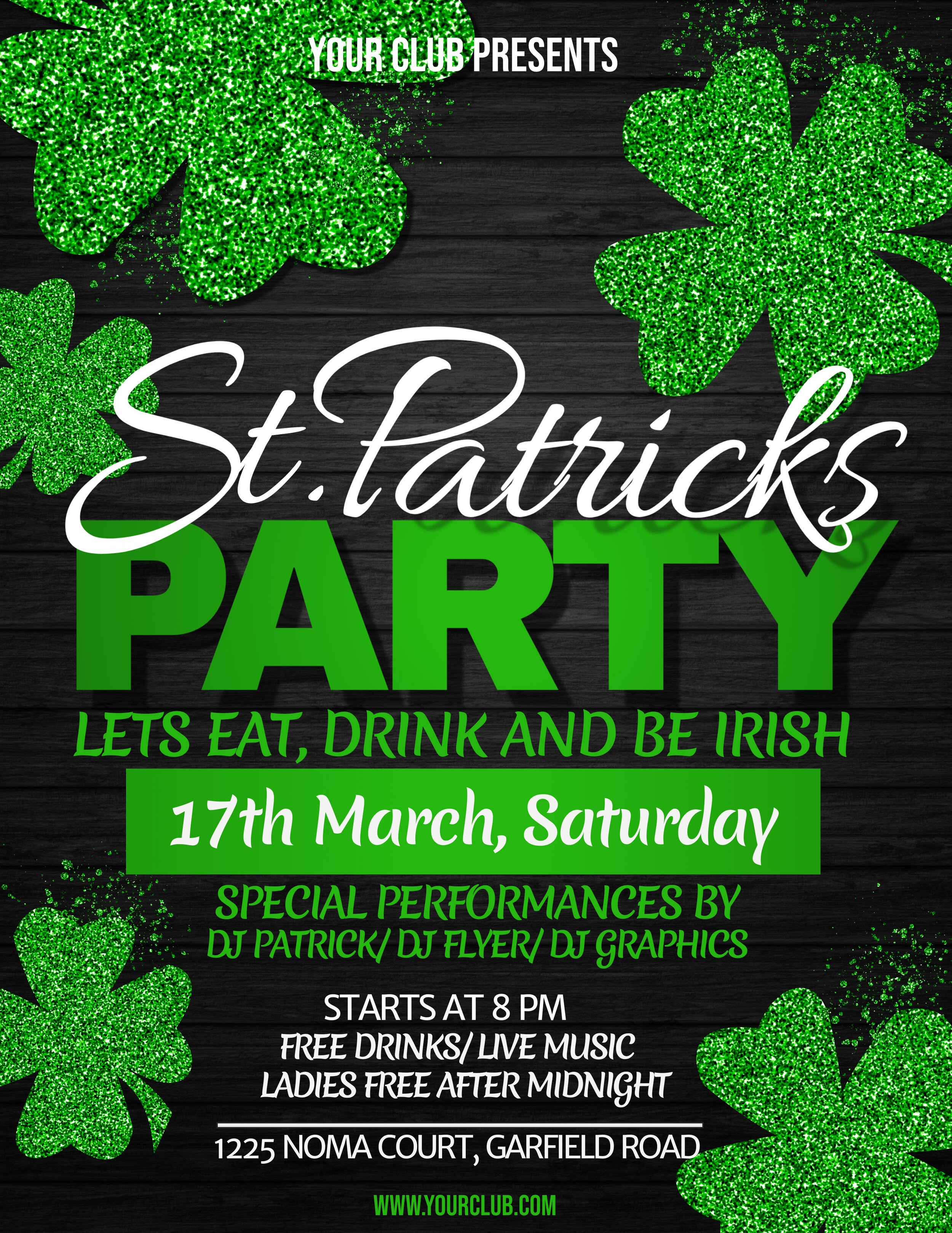 St Patrick's day flyer