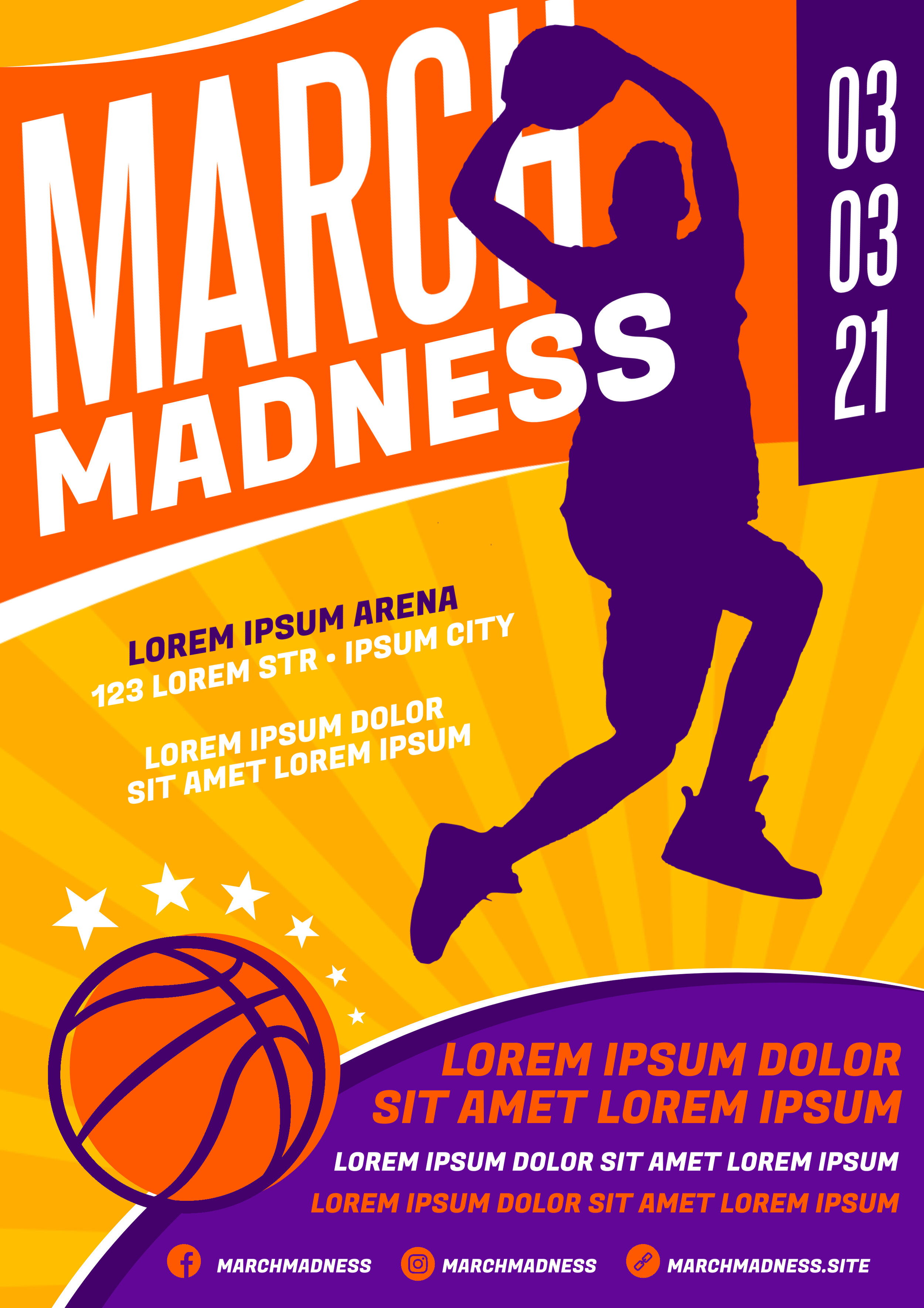 March Madness flyer