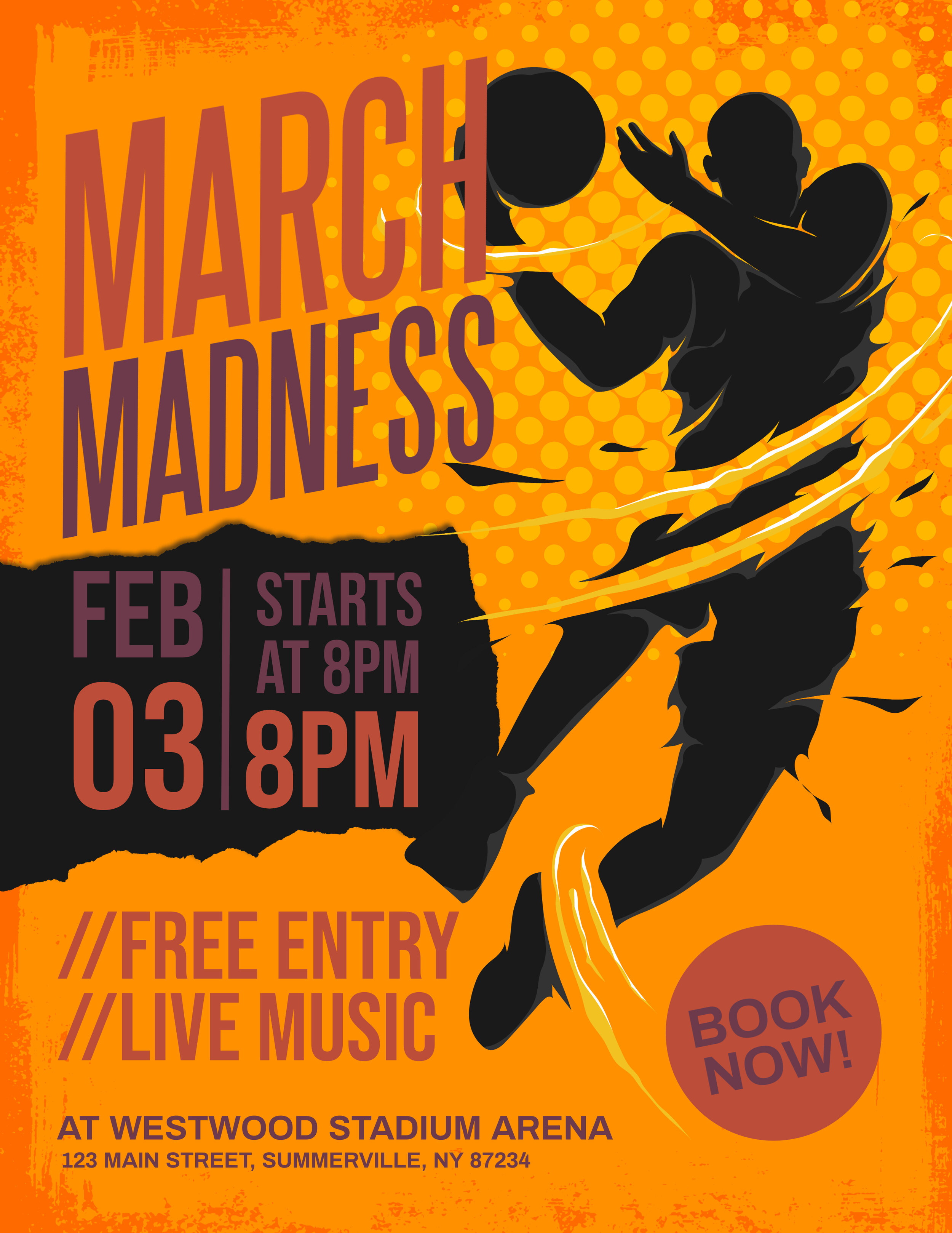 March madness flyer